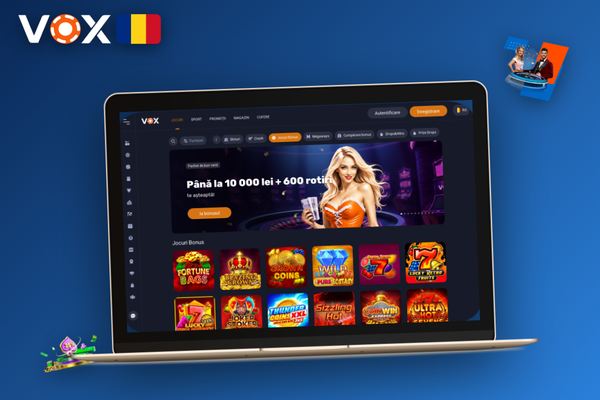 Pagina FAQ VOX Casino cu secțiuni de asistență online pentru conturi și retrageri