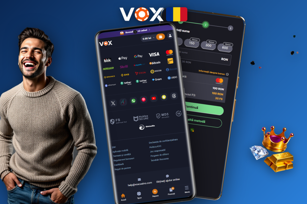 Comparație între depunerea cu card bancar și criptomonede la VOX Casino