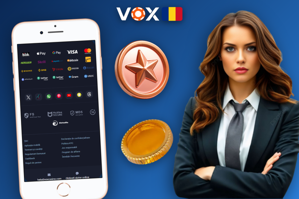 Verificare KYC la VOX Casino pentru retrageri sigure și protejate — scut și bifă verde