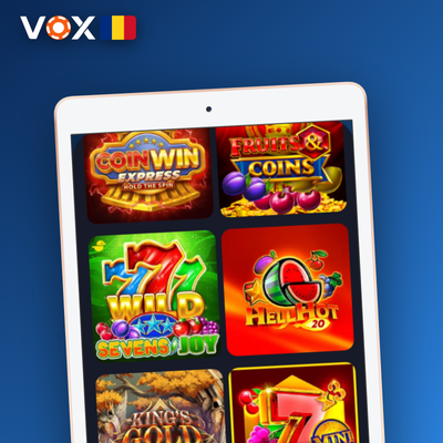 Bibliotecă vastă de sloturi în aplicația VOX Casino – mii de jocuri disponibile