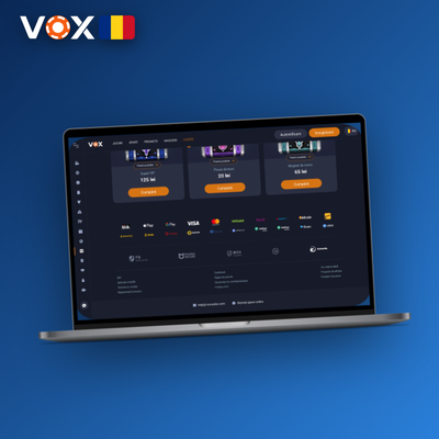 VOX Casino versiune web accesibilă din browser pe laptop fără instalare necesară